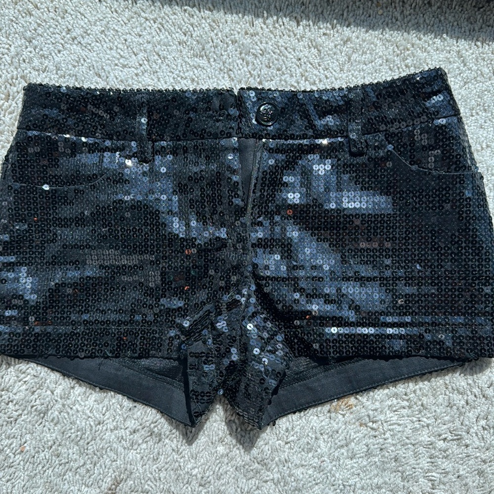 Glittery disco shorts